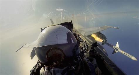 Fighter Pilot Takes Epic Selfie While Launching A Missile