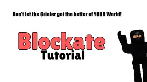Roblox Blockate Tutorial How To Repair A Griefed World Youtube