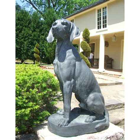 Sitting Dog Bronze Statue For Garden Metal Decorgarden Art Sculpture