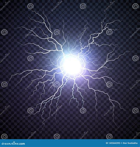 Fireball Plasma Vector Lightning Effect Magic Explosion Voltage
