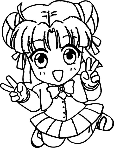 Anime Chibi Coloring Page Chibis Free Chibi Coloring Pages