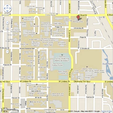 Map Of Ou Campus United States Map
