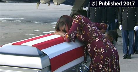 Trumps Condolence Call To Soldiers Widow Ignites An Imbroglio The