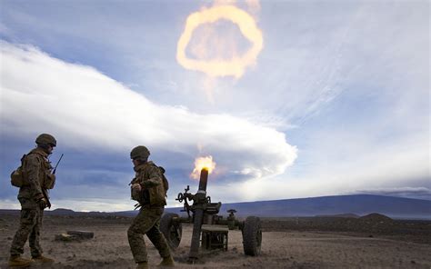 Mortar Soldiers Blast Weapons Guns Explosion Fire Warriors