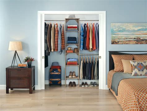 This kit is designed for closet space that is 5 ft. ClosetMaid SuiteSymphony Closet Organizer Starter Kit ...