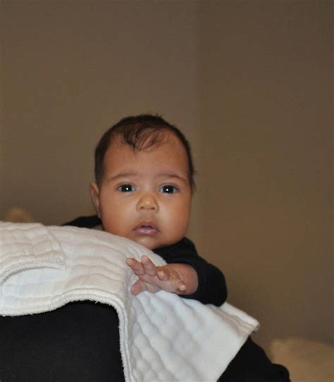 See The First Photo Of Kanye West And Kim Kardashians Baby North