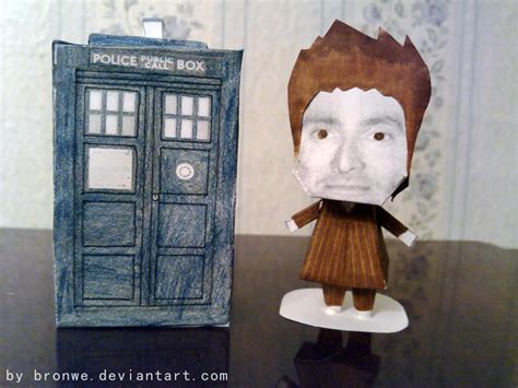 10th And Tardis Papercraft By Bronwe On Deviantart