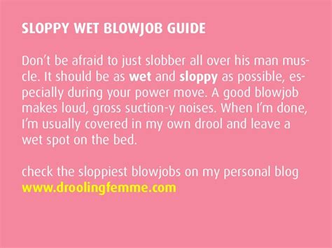 sloppy wet blowjob guide