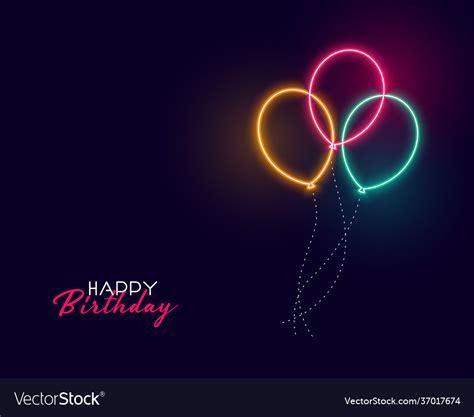 446 Happy Birthday Neon Background For Free Myweb