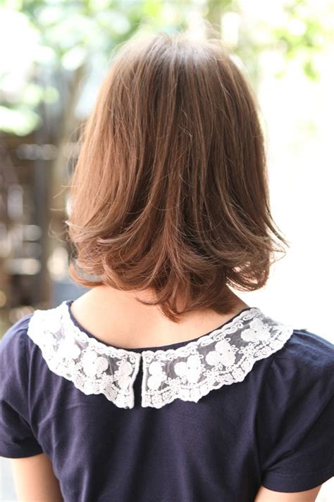 Back View Of Cute Japanese Bob Hairstyle Hairstyles Weekly