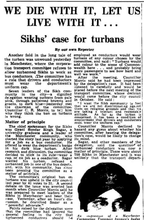 Sikh Bus Conductors Fight For Right To Wear Turbans Archive 1960