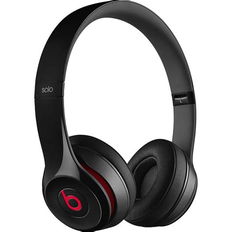 They feature just one cable that connects both earpieces and rests across the back of your neck. Beats by Dr. Dre Solo2 On-Ear Headphones (Black) MH8W2AM/A B&H