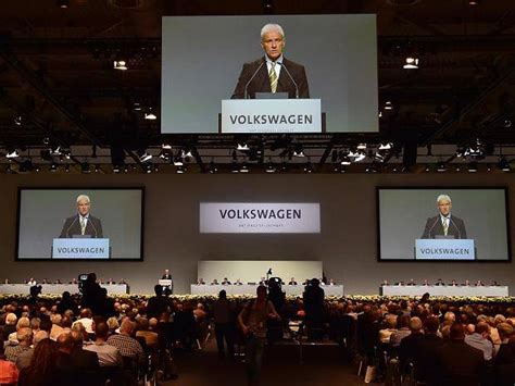 Volkswagen Aktion Re Schreien Manager Bei Hauptversammlung An