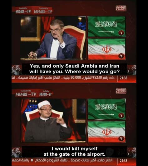 In a way iran has been mudding the usa in the face. Saudi Arabia or Iran? | MEMRI TV | Know Your Meme