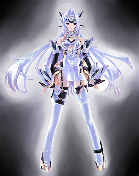 Kos Mos Xenosaga Commentary Request Highres 1girl Android Bare
