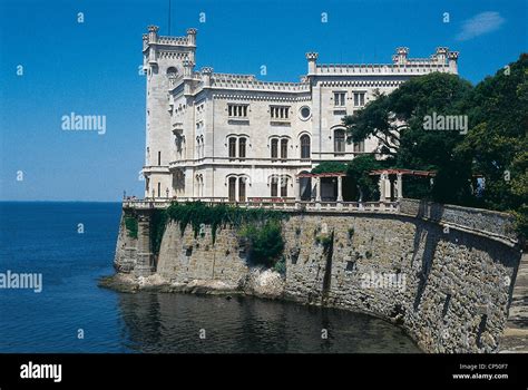 Castello Miramare Trieste Friuli Venezia Giulia Stock Photo - Alamy