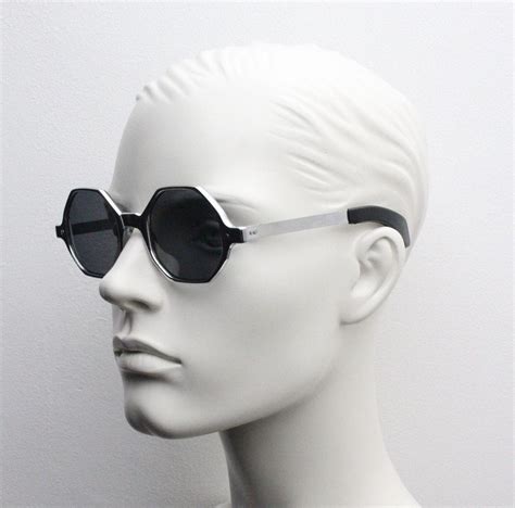 60s Vintage Silver Space Age Octagon Sunglasses Futuristic Etsy