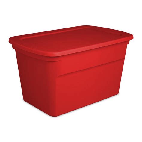 Iwill create pro storage box with zipper lid. Sterilite Heavy Duty 30 Gal. Stacking Seasonal Storage Bin, Red (12-Pack)-12 x 17366606 - The ...