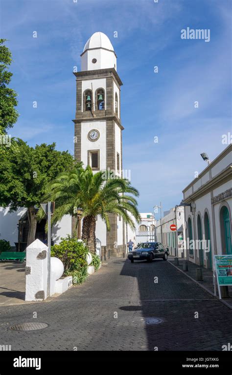 Church Iglesia De San Gines At The Old Town Of Arrecife Lanzarote
