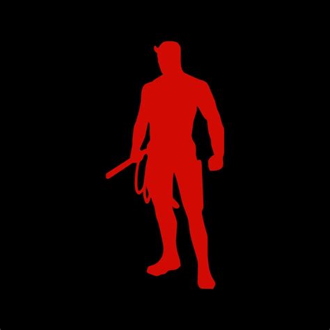 Daredevil Decal Daredevil Silhouette Defenders Iron Fist Etsy