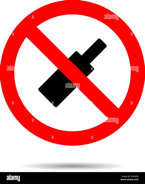 Verbot Alkohol Zeichen Flache Symbol Nein Symbol Flasche