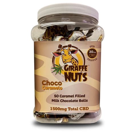 Giraffe Nuts Single 30mg Cbd Chocolate Caramel Truffle Balls Charm City Hemp