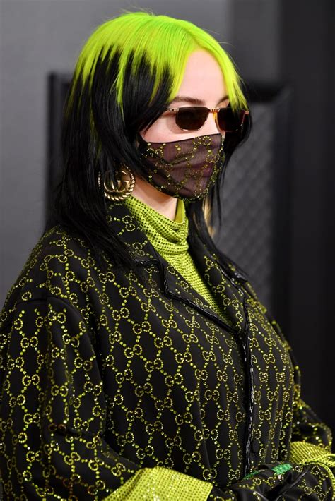 Billie Eilishs Gucci Outfit At The 2020 Grammys Popsugar Fashion Photo 9
