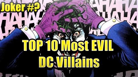 Top10 Most Evil Dc Villains In 2023 Most Evil Dc Comics Villains Most