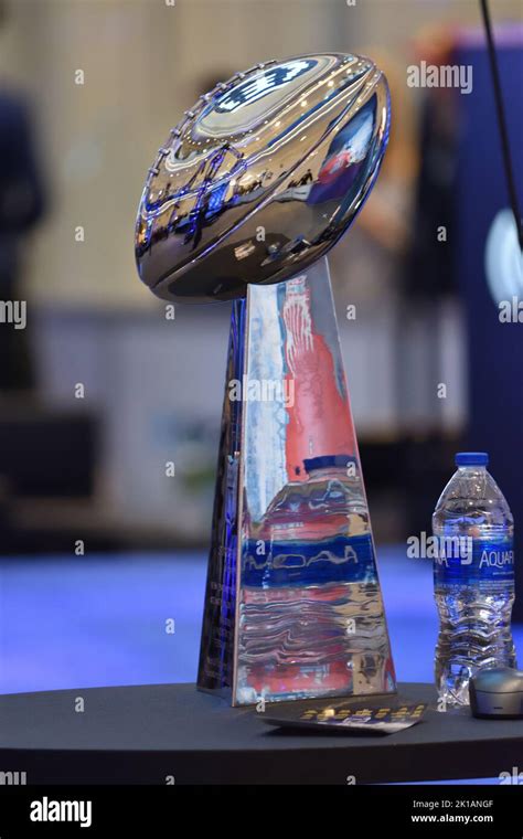A Replica Vince Lombardi Trophy Present During Super Bowl Lii Week