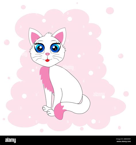 Cat Kitten Cartoon Illustration Vector Stock Vector Image And Art Alamy