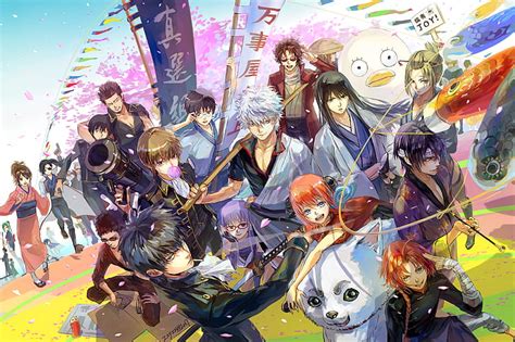 Check spelling or type a new query. HD wallpaper: Gintama, Imai Nobume, Kagura (Gintama ...