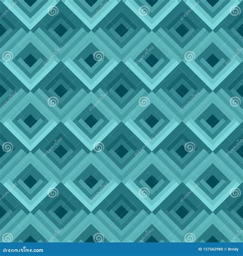 Geometric Seamless Pattern In Blue Color Abstract Repeating Bg Stock