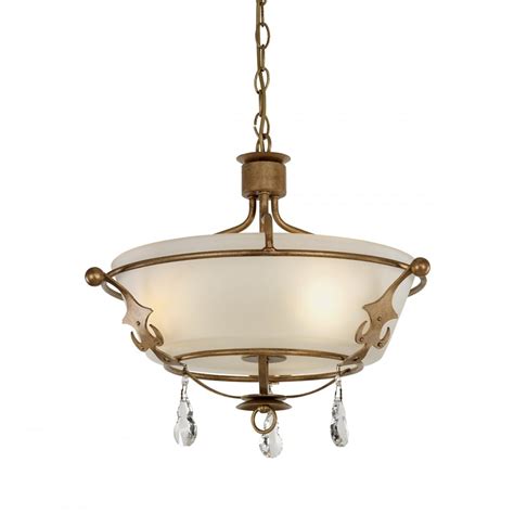 But, what is a flush light? Duo-Mount Ceiling Light with Opal Glass Shade on Old Gold ...
