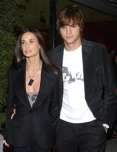 demi moore and ashton kutcher during happier times photos