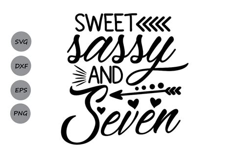 Sweet Sassy And Seven Graphic By Cosmosfineart · Creative Fabrica