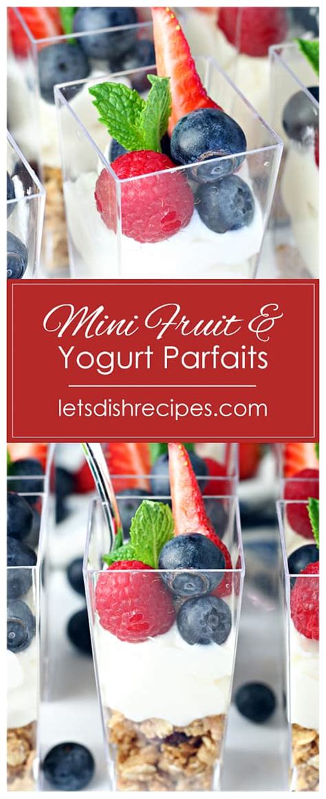 Mini Fruit And Yogurt Parfaits — Lets Dish Recipes