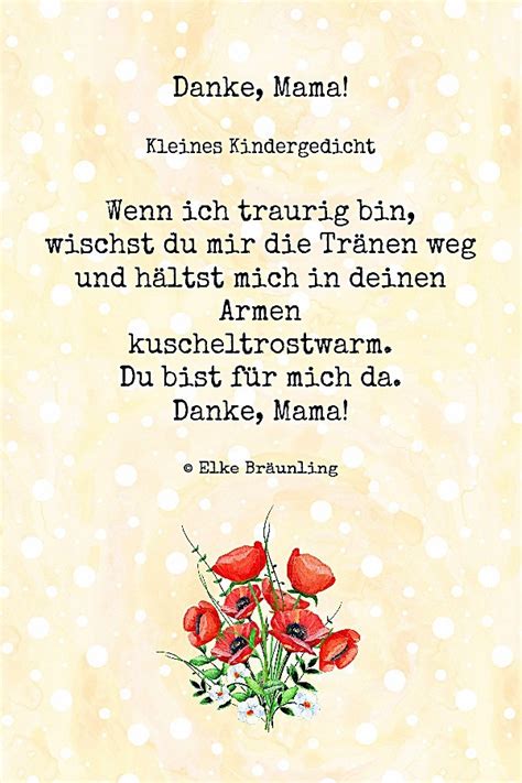Geschenke und gedichte zum muttertag? Danke, Mama! ︎ Elkes Kindergeschichten