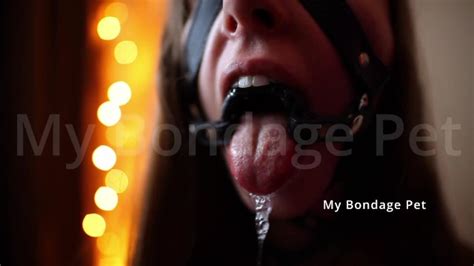My Bondage Pet Drools In A Muzzle Ring Gag Xxx Mobile Porno Videos