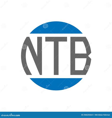 Ntb Letter Logo Design On White Background Ntb Creative Initials