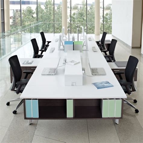 Collaborative Desk Options By Bridges Ii Office Furniture Ez