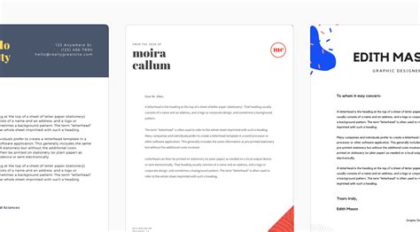 Beautiful Professional Letterheads With Canva
