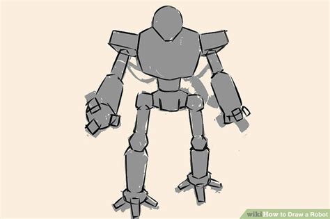 4 Ways To Draw A Robot Wikihow