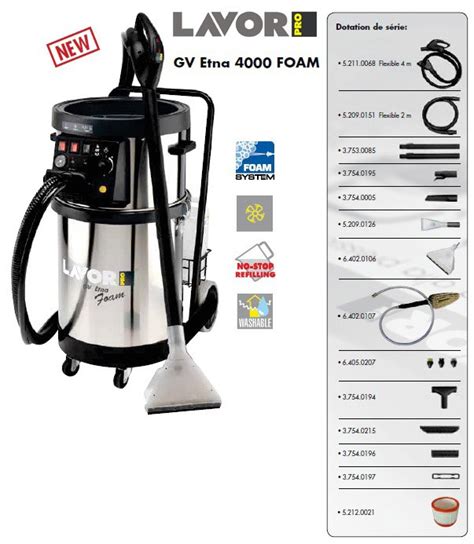Lavor Pro Gv Etna 4000 Foam 84510108 Balayeuse Outillage Onlinefr
