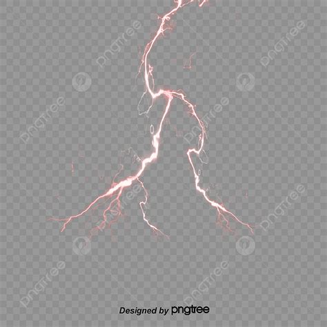 Der Rote Blitz Wirkung Element Rot Die Atmosphäre Der Blitz Png Und
