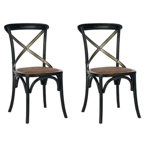 Check out our kitchen chairs selection for the very best in unique or custom, handmade pieces from our dining chairs shops. Safavieh Eleanor X Back Dining Chair in Hickory (Set of 2 ...