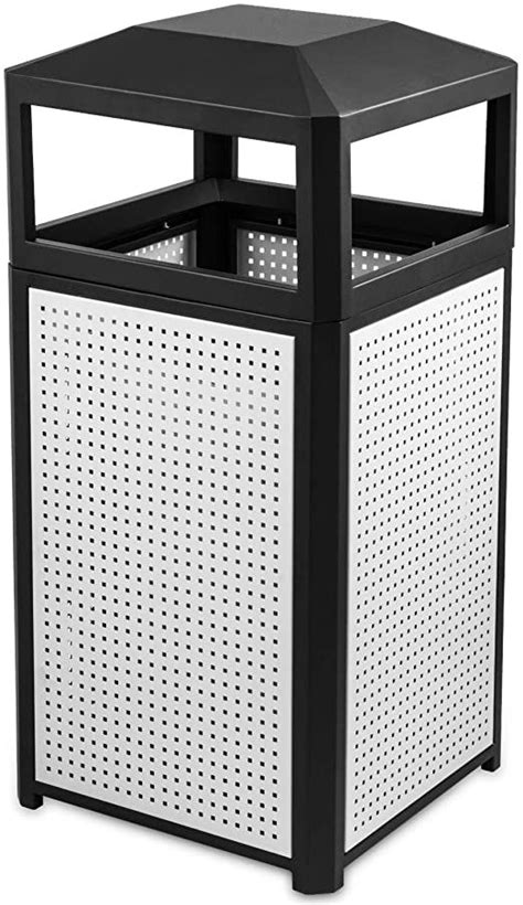 Bestequip Trash Can 15 Gallon Indoor And Outdoor Trash Cans With Steel