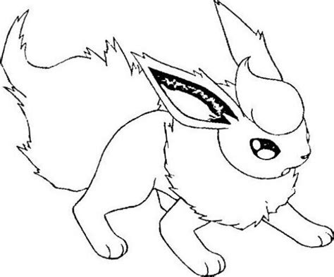 🥇 🥇 Dibujo Pokemon Para Colorear De Flareon【2024】