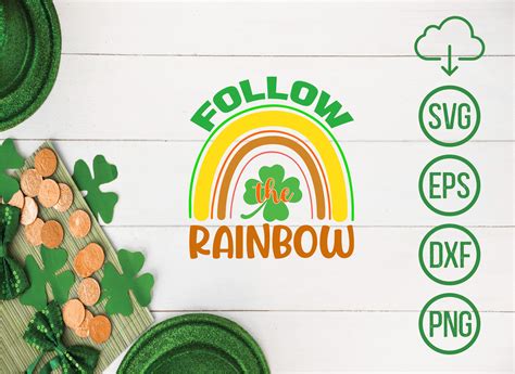 Follow The Rainbow Svg Graphic By Designhub4323 · Creative Fabrica