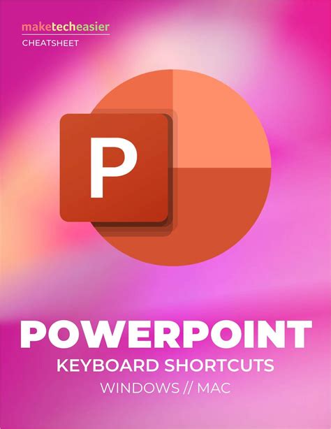 Microsoft Powerpoint Keyboard Shortcuts Free Cheat Sheet