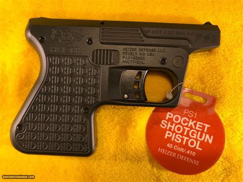 Heizer Ps1 Pocket Shotgun Pistol 45 Lc 410 Ga New